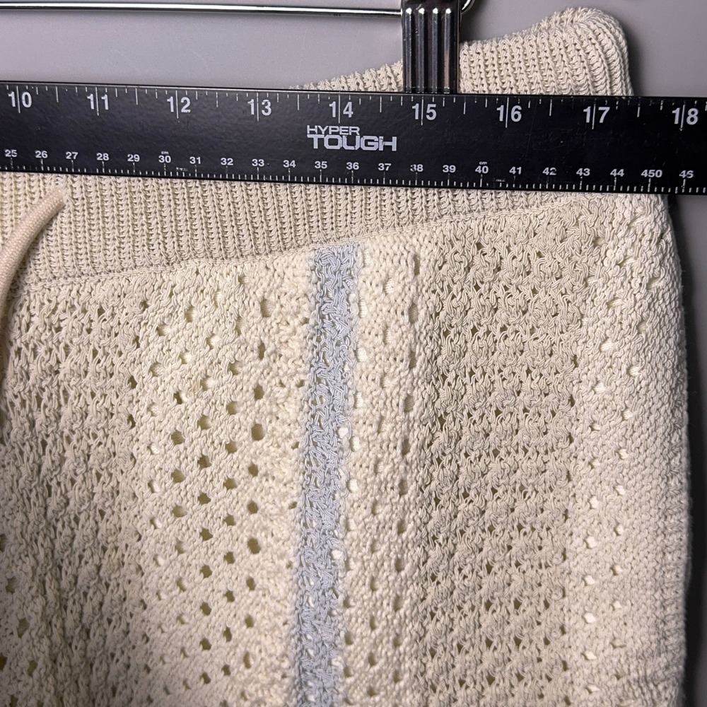 Kith Mens Crochet Curtis Shorts Veil Beige Mens Large Vacation Resort Designer - Picture 6 of 10